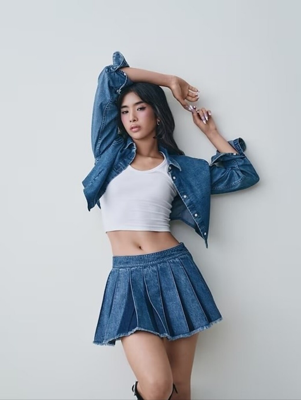 Gap Pleated Denim Mini Skirt NWT Size 16
